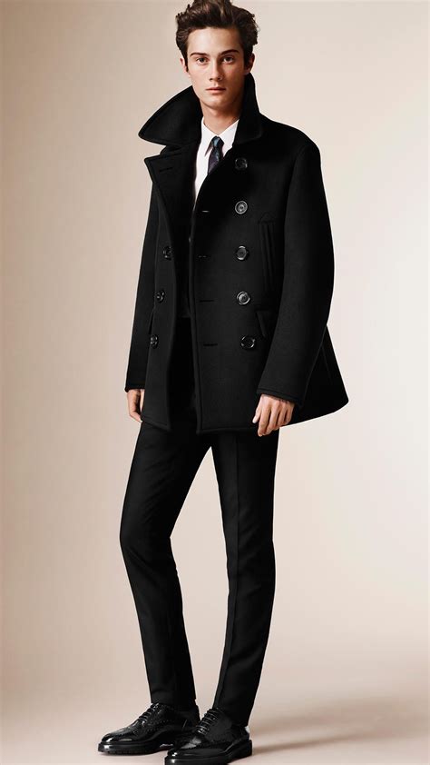 men's burberry peacoat|Burberry winter coats for men.